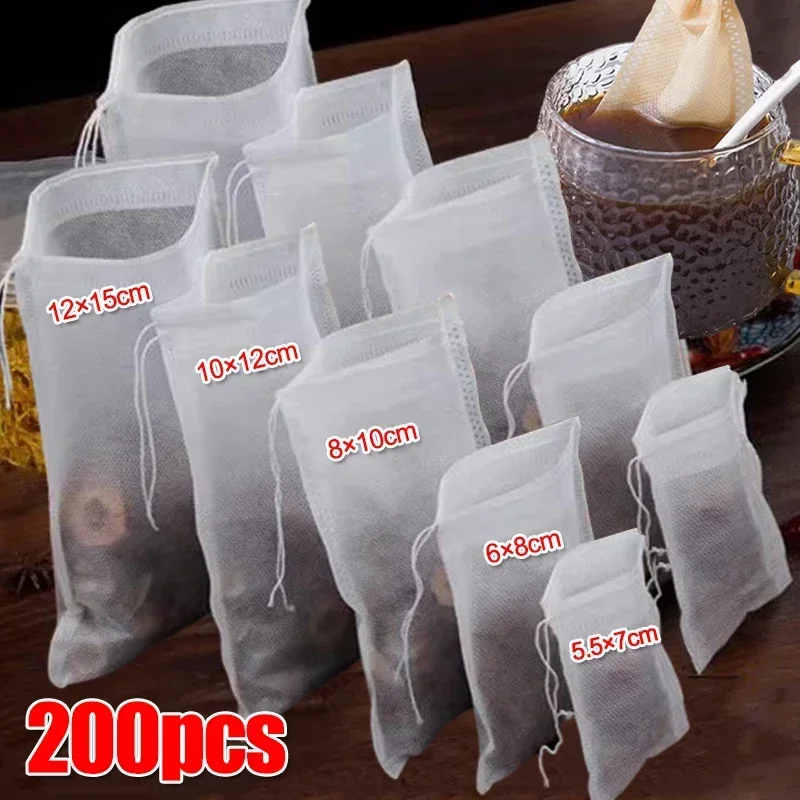 Herbal Wellness Products - 200/400PCS Disposable Tea Filter Bags Non-woven