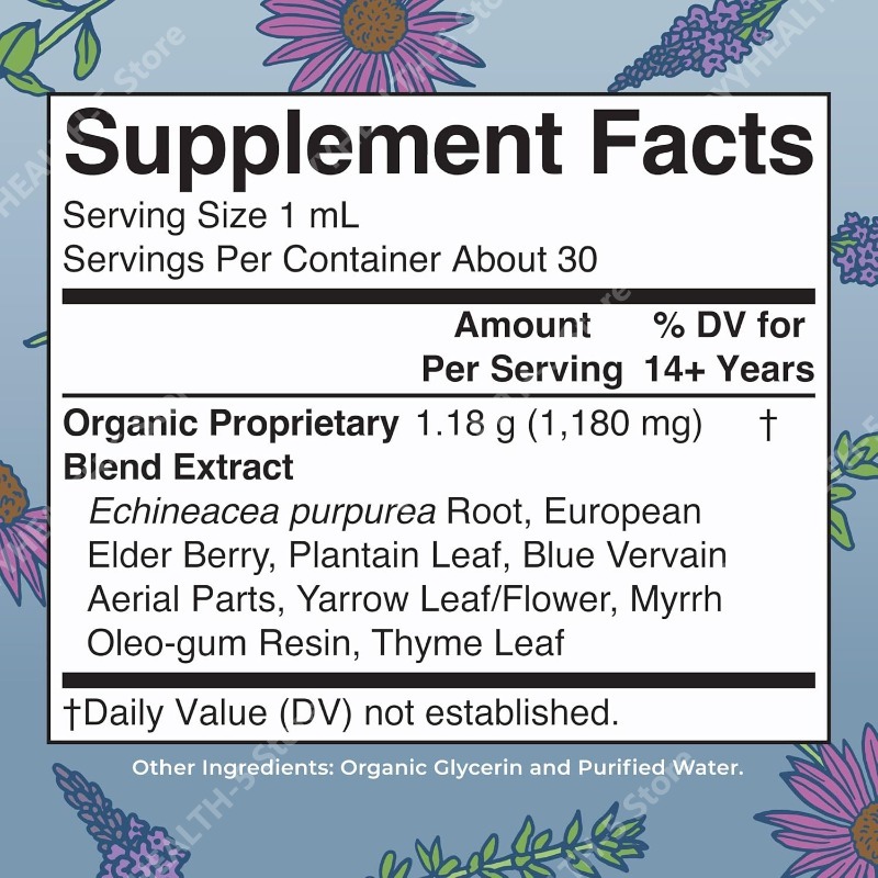 Organic Herbal Liquid Extract  - đánh giá và giá Herbal Wellness Blend