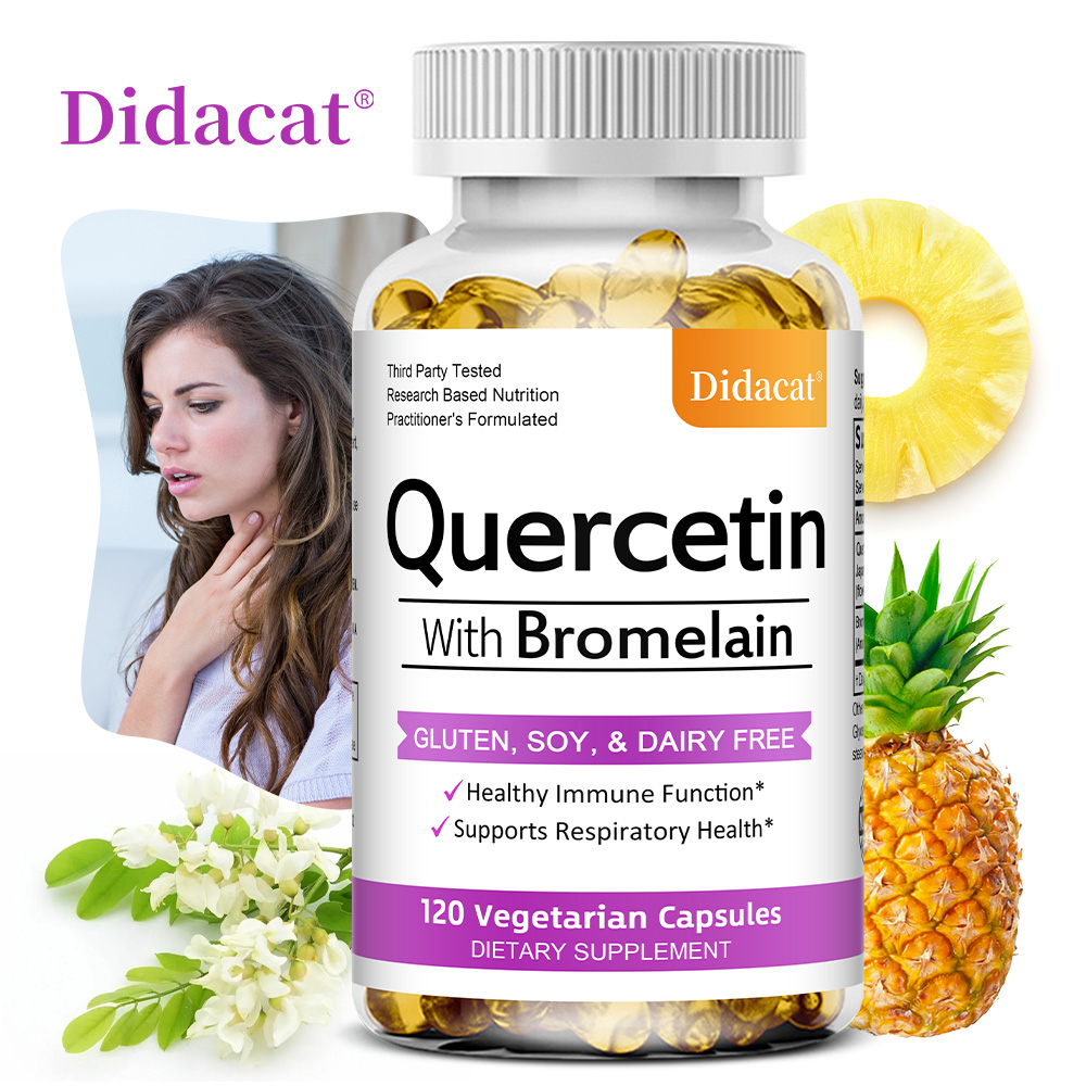 Quercetin & Bromelain Capsules - đánh giá và giá Wellness Quercetin