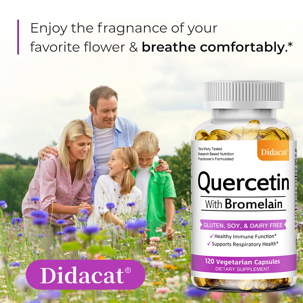 Quercetin & Bromelain Capsules - đánh giá và giá Wellness Quercetin