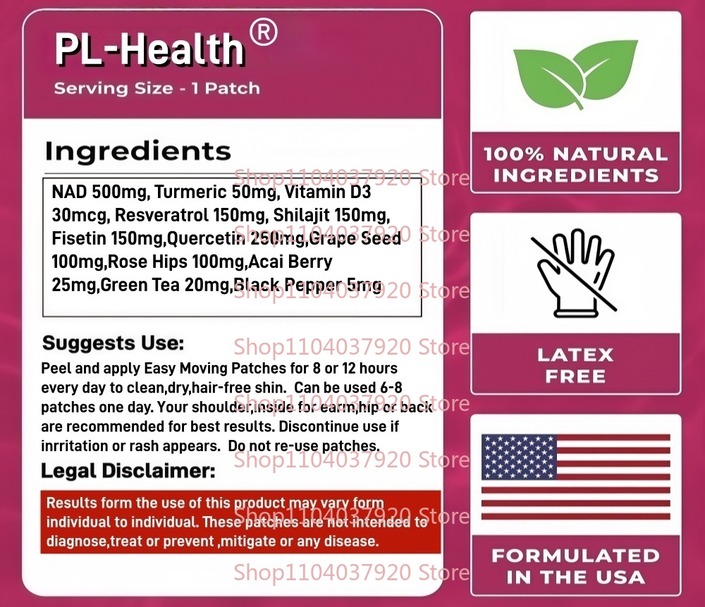 30 Patches NAD+ Transdermal Pa - đánh giá và giá Wellness Quercetin