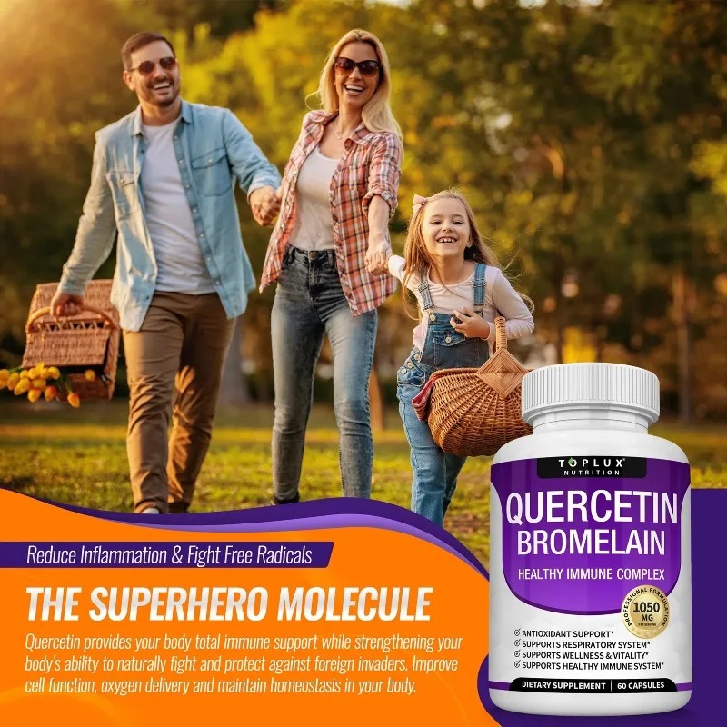 Quercetin & Bromelain Capsules - đánh giá và giá Wellness Quercetin