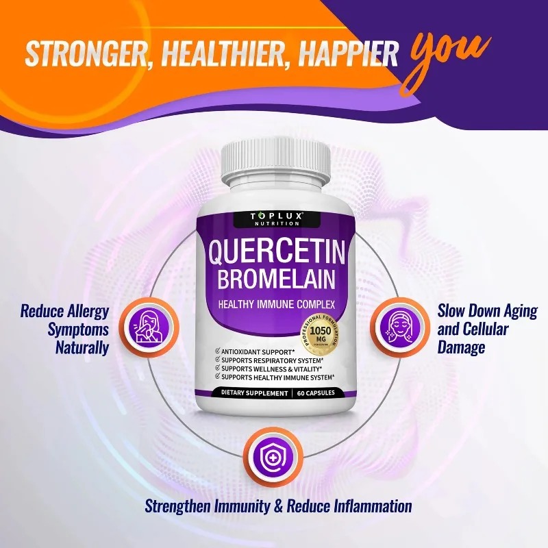 Quercetin & Bromelain Capsules - đánh giá và giá Wellness Quercetin