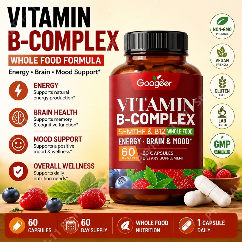 B Complex Vitamins Supplement  - đánh giá và giá Herbal Wellness Blend