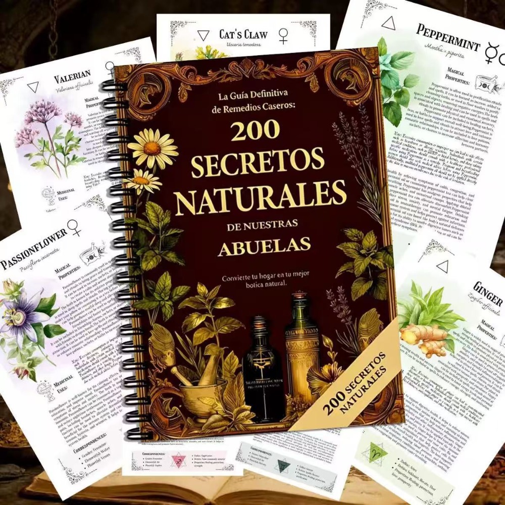 200 Natural Secrets A5 Spanish - đánh giá và giá Herbal Wellness Book