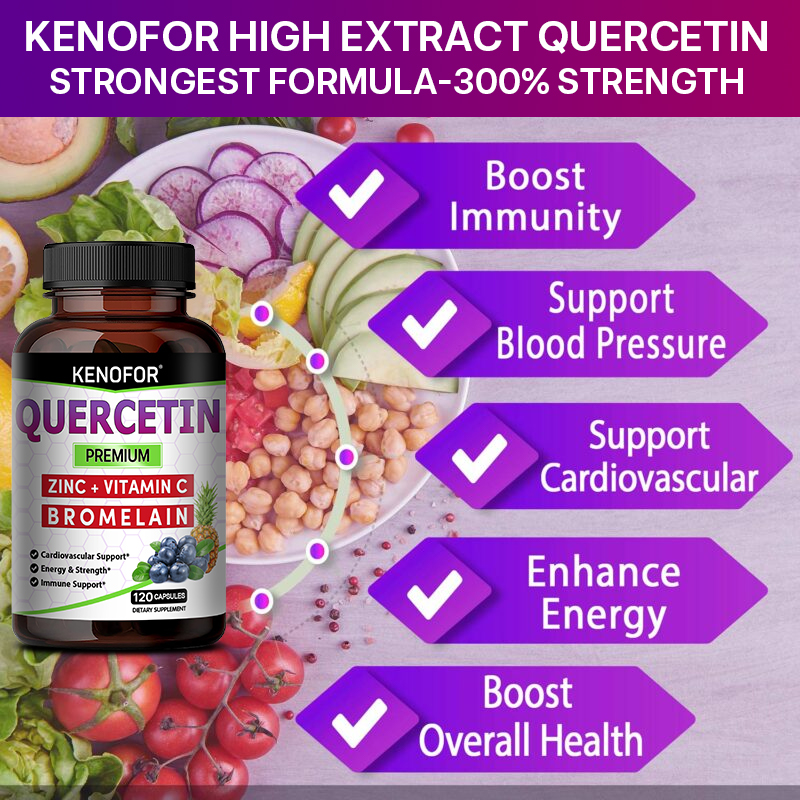 Quercetin Capsules with Bromel - đánh giá và giá Wellness Quercetin