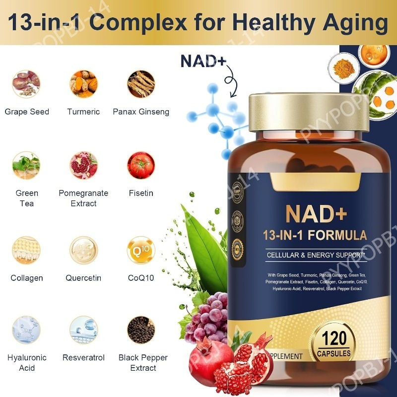 NAD+ 500mg 13-in-1 Capsules wi - đánh giá và giá Wellness Quercetin